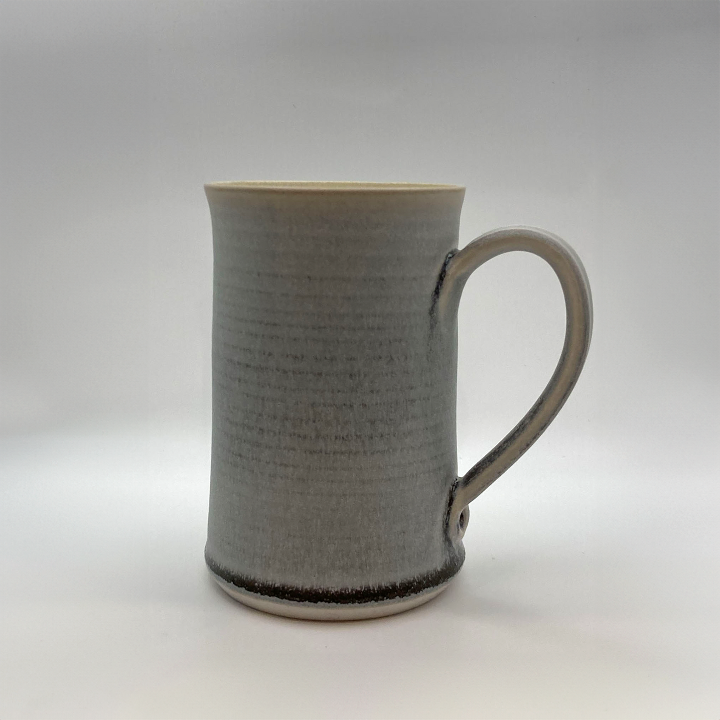 mug handmade matte grey