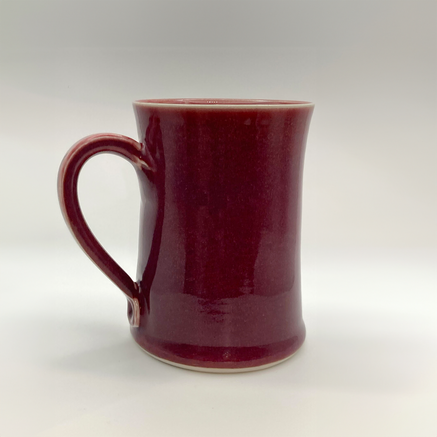 mug handmade red